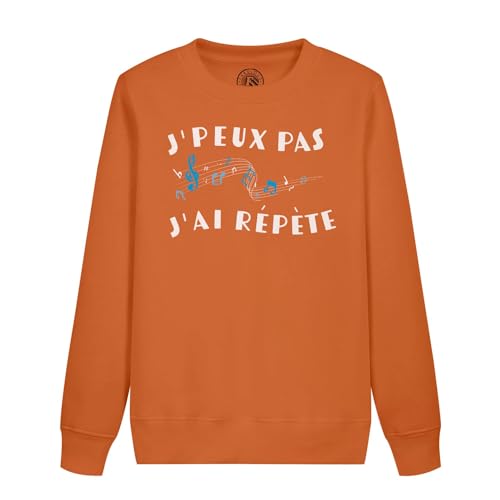 Sweat j'peux pas j'ai répète enfant pull musique durable