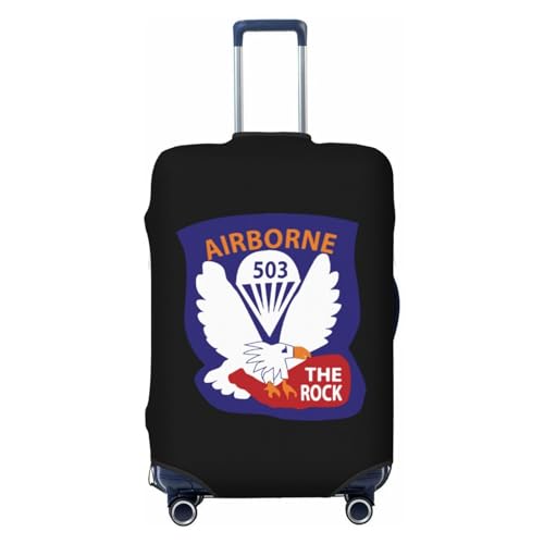 Army Unit 503rd Parachute Infantry Regiment Suitcase Cover Protector Fit 18-32 Inch Luggage Small