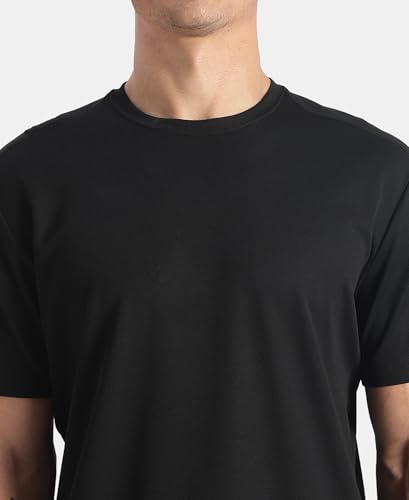 Image of Jockey AM74 Men Microfiber Fabric Round Neck Half Sleeve Activewear T-Shirt with StayFresh Treatment