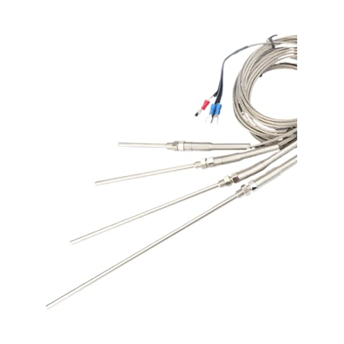 Capteur de température Pt100 étanche avec sonde de 20 cm et câble de 2 m