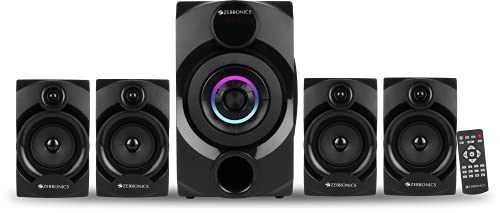 Image of Zebronics ZEB-ALPINE Wireless Bluetooth Multimedia Speaker With Supporting SD Card, USB, AUX, FM & Remote Control. (60 Watt, 4.1 Channel)