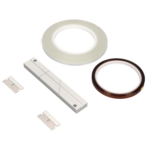 1/4 10-Zoll-Bandspleißset, Spleißband-Bandspleißblock-Kit Universal-Vorspannband mit Eloxierter Oberfläche für Reel-To-Reel-Tonbandgerät