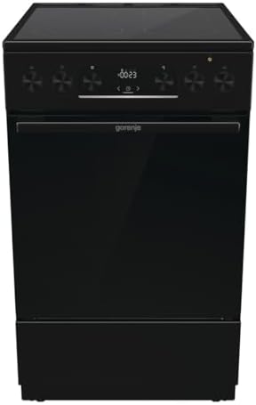 Gorenje GECS5C70BPA Elektro-Standherd mit Glaskeramik-Kochfeld /5...