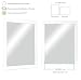 Chely Intermarket, Espejo de pared cuerpo entero 60x80cm (Marco exterior 71,1x91,1 cm)...
