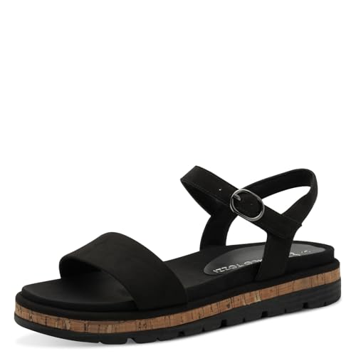 Sandale Femme Marco Tozzi Nu-Pieds Confortables à Talon Plat