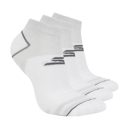 Best Golf Socks for Women: Comfort & Style 11 Skechers Women's 3-Pack Golf Low Cut Socks, White Traditional, 9-11