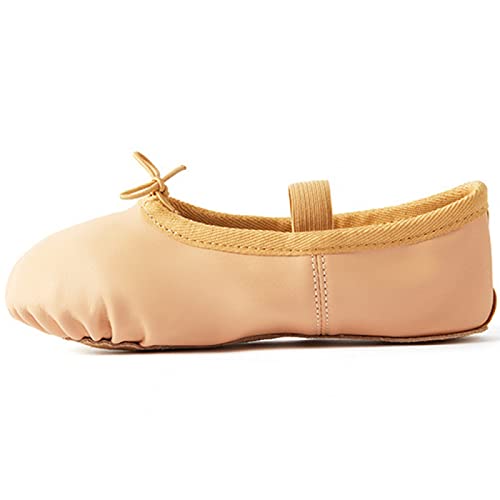Meninas Ballet Sapatos de Prática Macio PU Couro Ballet Chinelos/Sapatos de Dança para Criança/Peque
