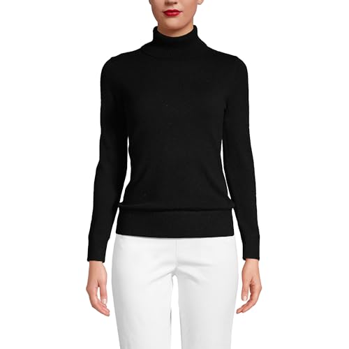 Image of Lands' End Women's Cashmere Turtleneck Sweater
