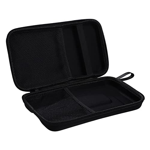 GALPADA Microphone Storage Bag Portable Hard Shell Case for Dual Microphones Accessories Padded Dividers Convenient Travel Handle Protective Durable Design