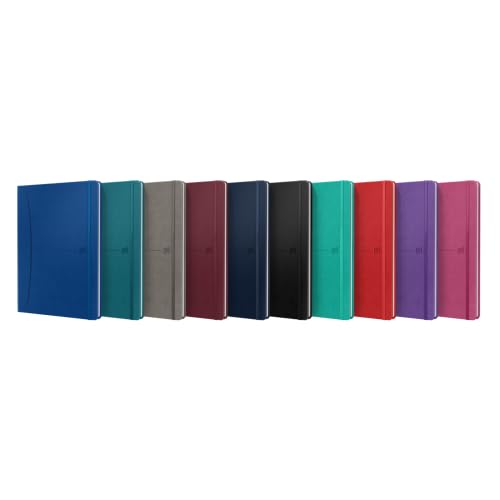 Lot de 10 Cahier Signature broché B5, 160p./80 feuilles 90g/m², ligné 6mm + marge, coloris assortis (10)