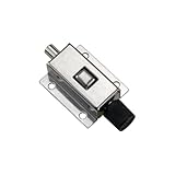 CHMIFTNX Stainless Steel Button Spring Automatic Lock Industrial Electrical Anti-Theft Bathroom Door Lock Bolt(304 SS-No Buckle)