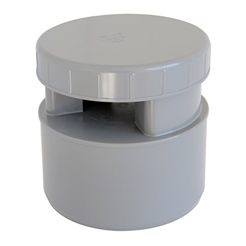 First Plast AMG100 Aérateur à membrane gris, diamètre 100-110 mm