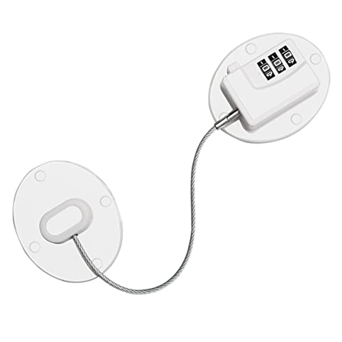 HAMPPLIES Cerradura de Seguridad Infantil para Frigorífico y Ventanas Bloqueo Multifuncional con Combinación de Código para Muebles Protección Efectiva