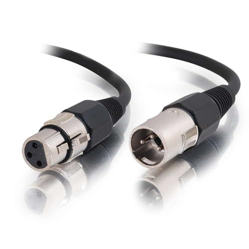 Legrand - C2G XLR Cables, Black XLR Audio Cable, XLR Cables 3ft, XLR to XLR Cable, Male to Female, 1 Count, C2G 40058