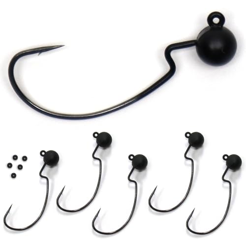 Harmony Fishing Tungsten Offset Weedless Ned Rig Jigheads