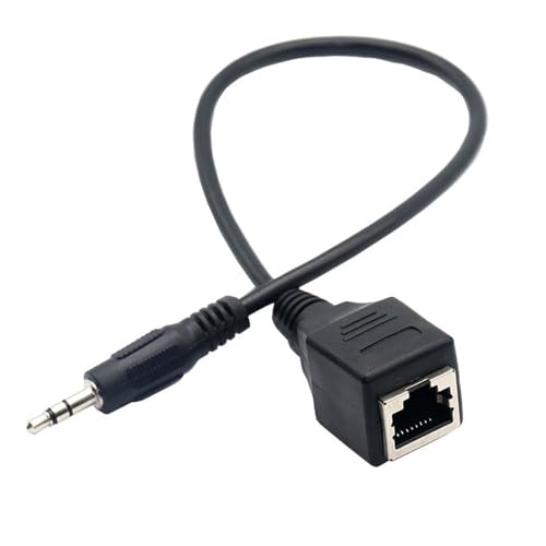 Rallonge stéréo 3,5 mm vers RJ45 pour diffuser la musique du PC vers le salon