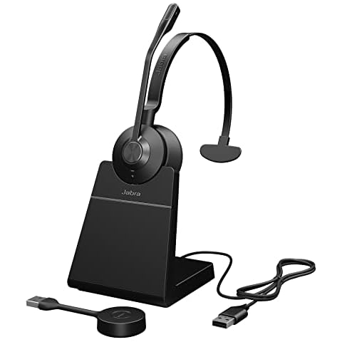 Jabra Engage 55 Schnurloses Mono Headset mit Link 400 USB-A DECT-Adapter - Mikrofon mit Geräuschunterdrückung Cover