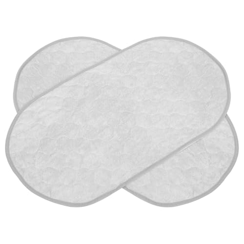 LOLIPPYY 2 Piezas almohadillas de cama para incontinencia empapador reutilizable almohadilla de cama impermeable para bebé impermeables Grey