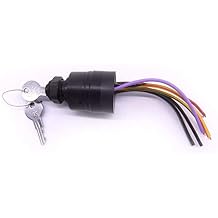 SouthMarine Boat Engine 87-17009A2 Starter Ignition Switch for Mercury Marine Mercruiser Quicksilver Outboard Motor Control Box, 3 Position, 6 Wire, fits Sierra MP41070-2