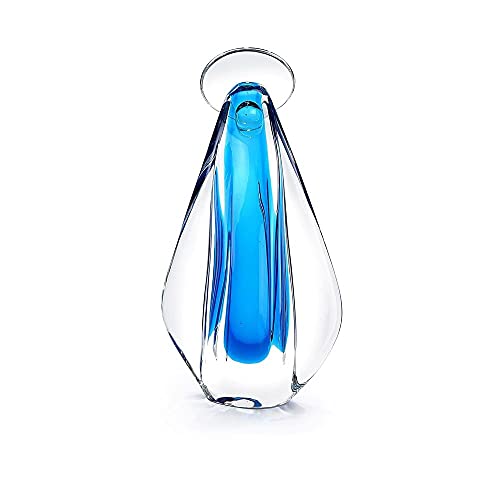 Imagem Em Cristal Murano Água Marinha São Marcos