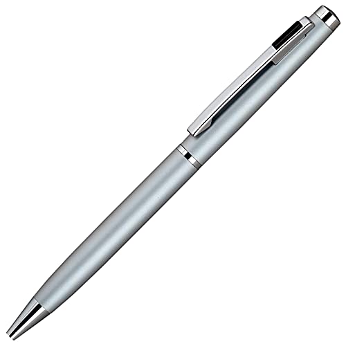 Image of Lanier 4G Ballpoint Pen - Shiny Chrome Ring & Parts with Medium Tip 0.7mm Cross Style Refill (with Accents - White or Black or Purple or Pink)
