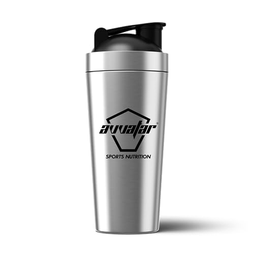 Image of avvatar Steel Shaker | Silver | 750ml | Stainless Steel Shaker | Leakproof and Easy Mixing