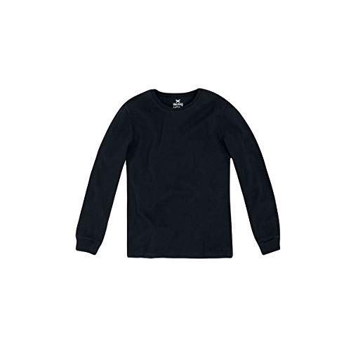 Camiseta básica Hering manga longa Meninos, Preto, 14