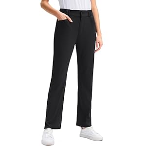 SANTINY Women’s Golf Pants with 5 Pockets High Waisted Quick Dry Stretch Pants for Women Travel Work Casual