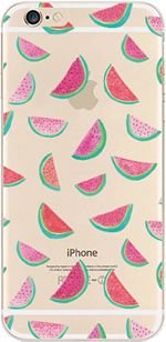 iPhone 6 Plus Case, DECO FAIRY Protective Case Bumper[Scratch-Resistant] [Perfect Fit] Translucent Silicone Clear Case Gel Cover for iPhone (watermelon light for iPhone 6 Plus)