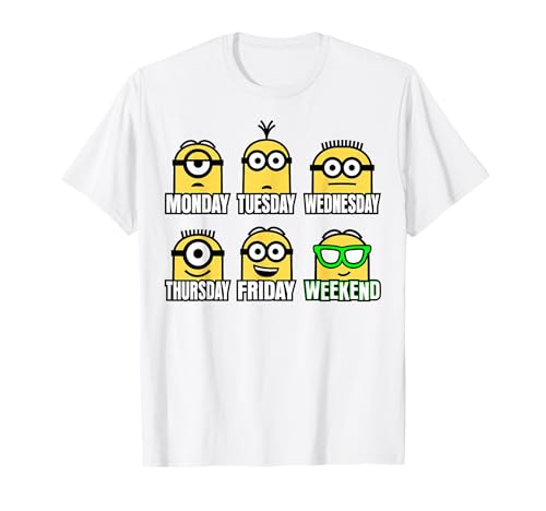 Despicable Me Minions Days and Expressions Of the Week Maglietta