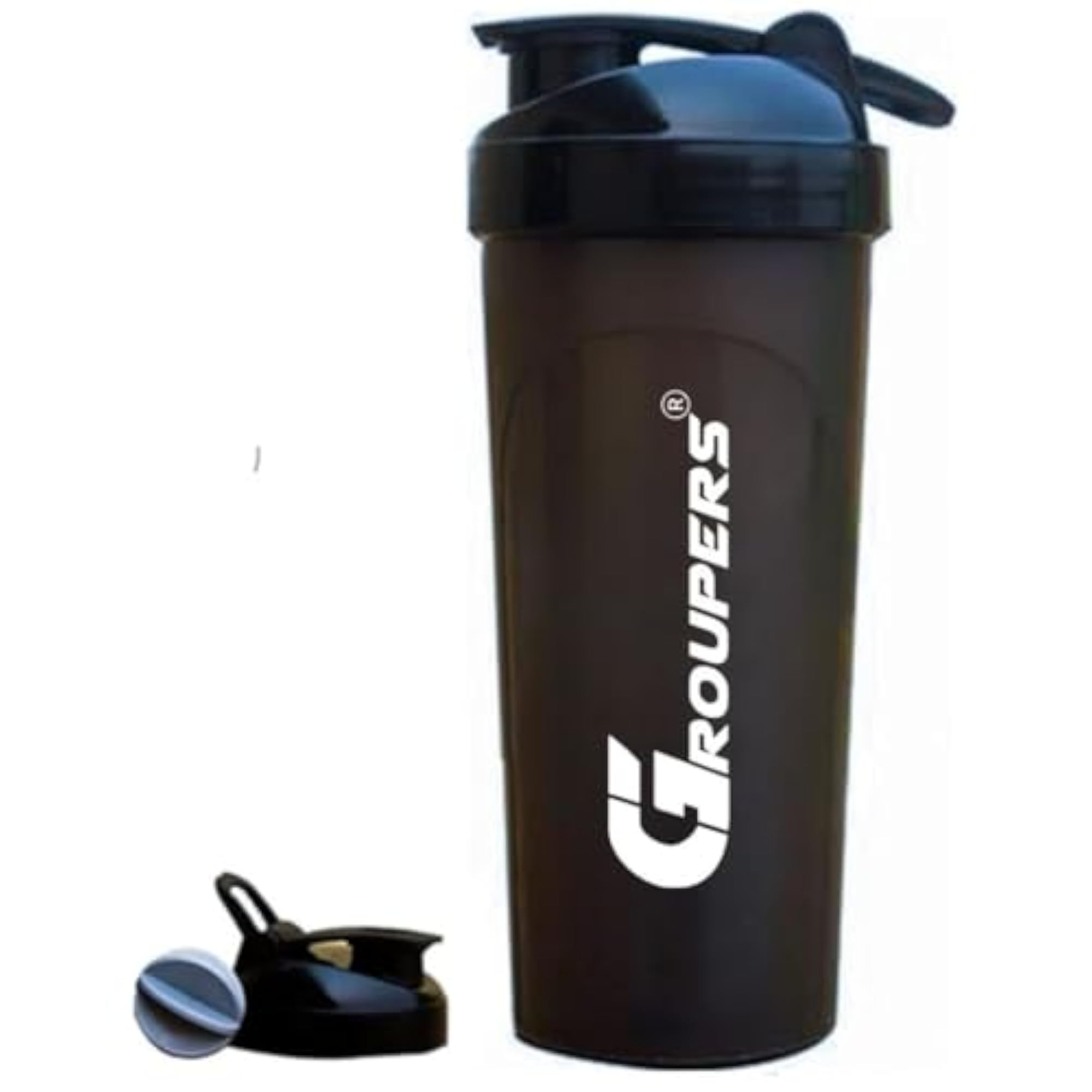 Black Gym Duffel Bag 20-25L with Shaker Bottle