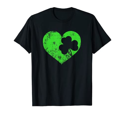 St Patricks Day - Gonna da donna a forma di cuore verde Maglietta