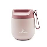 Primo Passi – Insulated Food Jar, 12 oz/350ml, Light Pink | Baby Insulated Food Container