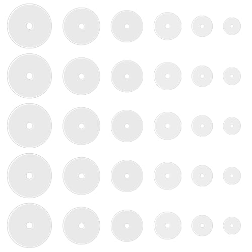 Clear Piercing Disc for Piercing Bump Silicone Healing Non Pull Piercings Discs Pressure Silicone Earrings Clear Disc Pads for Keloids Healing Pads, 30Pcs 3mm/5mm/7mm/9mm/12mm/14mm