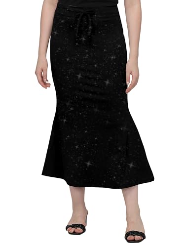 Mehrang Stretchable Shimmer Saree Shapewear Petticoat for Women, Skirts for Women,Shape Wear Dress for Saree