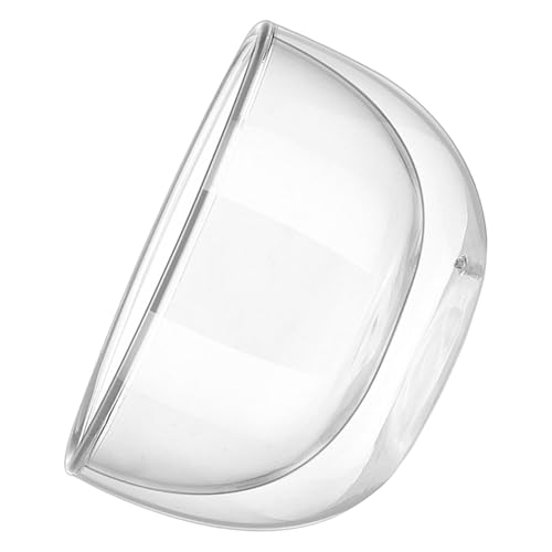BESPORTBLE Cuenco de Cristal para Frutas y Postres Doble Capa Resistente a Altas Temperaturas para Mesa