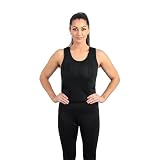 CCW Tactical Concealed Carry Holster Tank Top for Women | Secure Hook & Loop Pocket with Large Storage | All Season Moisture Wicking Compression Shirt | Womens Tank Top, Black, S