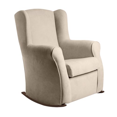 Balancin rodero | Butaca Mecedora | Orejero | Tapizado en Tela Antimanchas 90cm x 79cm x 72 cm. (Color 4, 90cm x 79cm x 72cm)