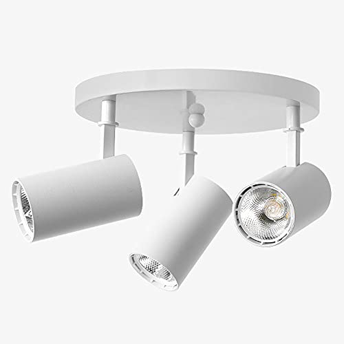 Foco LED ajustable de hierro forjado para sala de estar, dormitorio, espacios comerciales y comerciales, solución de iluminación moderna, elegante y versátil