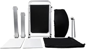 CampLand Folding Camping Kitchen Table with Windscreen,Portable Outdoor Cooking Station with Storage Cabinet & Side Tables Heavy Duty Camp Cook Station for Camping & BBQ (Black)