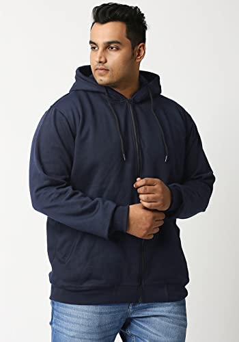 Image of Wear Your Opinion Men's Plus Size Fleece Zipper Hoodie Jacket