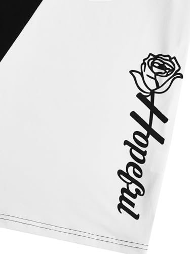 SOLY HUX Men's Graphic Tees Color Letter Print Crewneck Short Sleeve T Shirts Summer Casual Tee Tops4