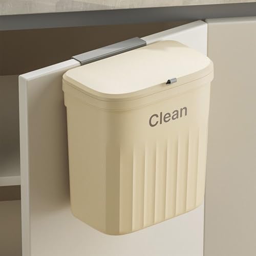 Caneca de basura cuadrada plástica con tapa blanca