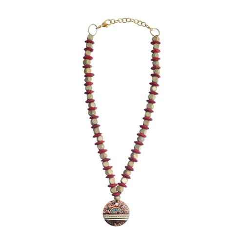 Image of AAKRITI ART CREATIONS Handcrafted Tribal Necklace Collection | Royal & Queen-Inspired Artisan Brass Statement Jewelry | Ethnic, Elegant & Regal Necklaces for Women