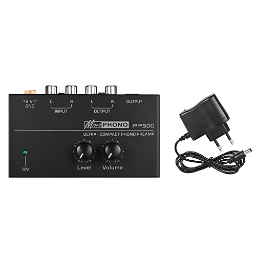 Btuty Phono Vorverstärker (ultrakompakt, mit Pegel- und Lautstärkeregler, 1/4 RCA-Eingang und Ausgang) - Image 8