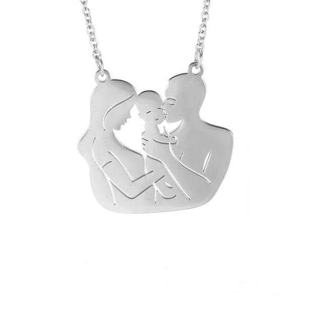 Womens New Family Pendant Necklace With Chain, Family Pendant Necklace, Trendy Necklace For Girls, Family Pendant Necklace, Family Pendant Necklace For Women, Silver Pendant Necklace(Silver) (B0BM4GK31B) Amazon Price History, Amazon Price Tracker