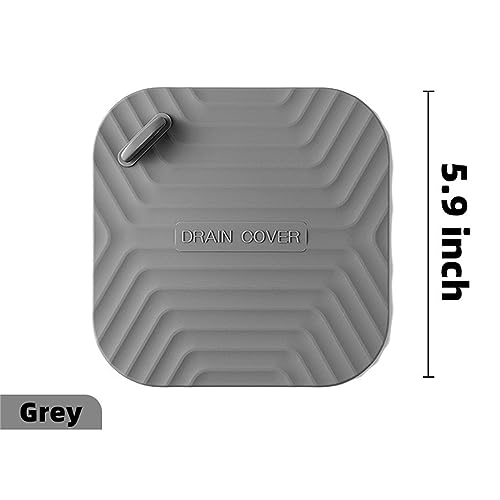 Tapón cuadrado de drenaje de silicona para baño y cocina miniatura 3