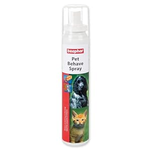Beaphar | Pet Behave Spray | For Cats & Dogs | Indoor Training Aid | Helps Train Your Pet Not to Scratch or Chew Household Furnishings & Objects | Contains Citronella | 125ml Spray