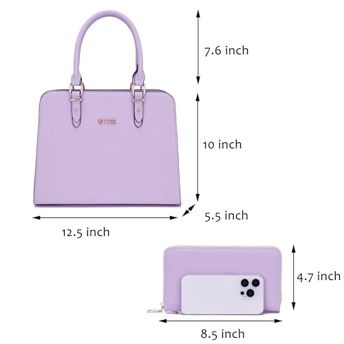 Set de bolso Satchel y billetera para mujer miniatura 6