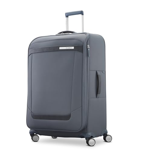 Samsonite Elevation Plus 30-Inch Large Checked Luggage - Expandable Softside Spinner Suitcase - Slate